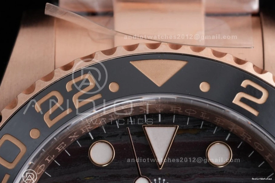 on Sh 861 Durable Dial RG Master GMT Best Iron ARF II Oyster Bracelet CHNR Edition Tiger 126715 0425